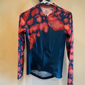 Pearl Izumi Women's long sleeve jersey Attack blue orange. Medium